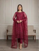 ZN SIGNATURE – MAUVE PINK ORGANZA