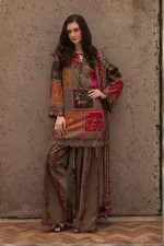 Zarmina Olive 3Piece